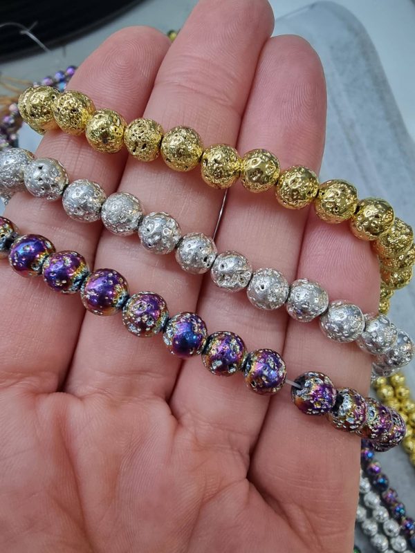 6 Mm Delikli Kure Hematit Dogal Tas