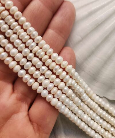 6 MM Doğal Barok Disk İnci Disk