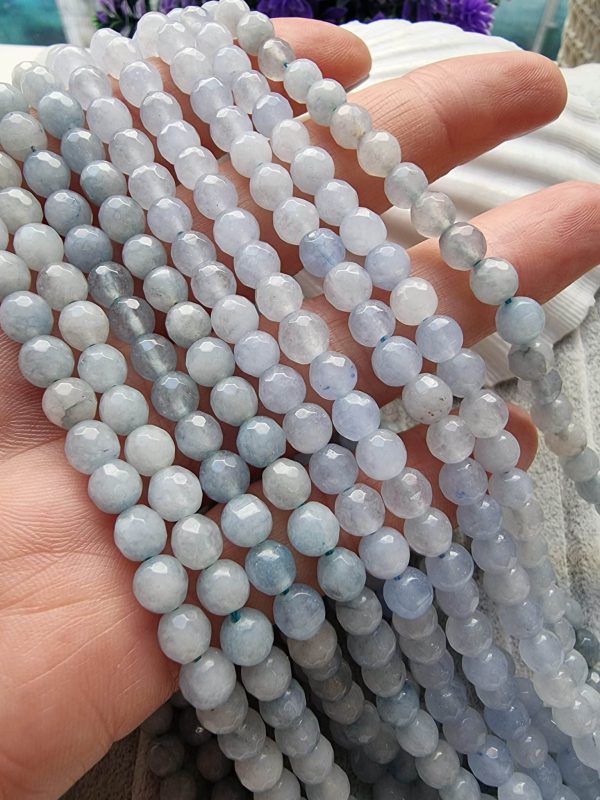 6 Mm Faset Akua Kuvars Dizi Dogal Tas 2