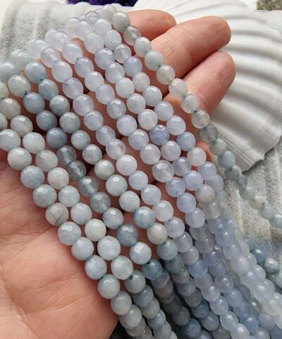 6 Mm Faset Akua Kuvars Dizi Dogal Tas 3