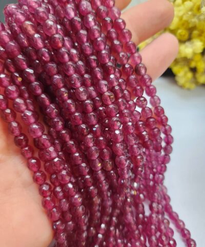 6 MM Faset Ametist Ceyt Kuvars Taşı