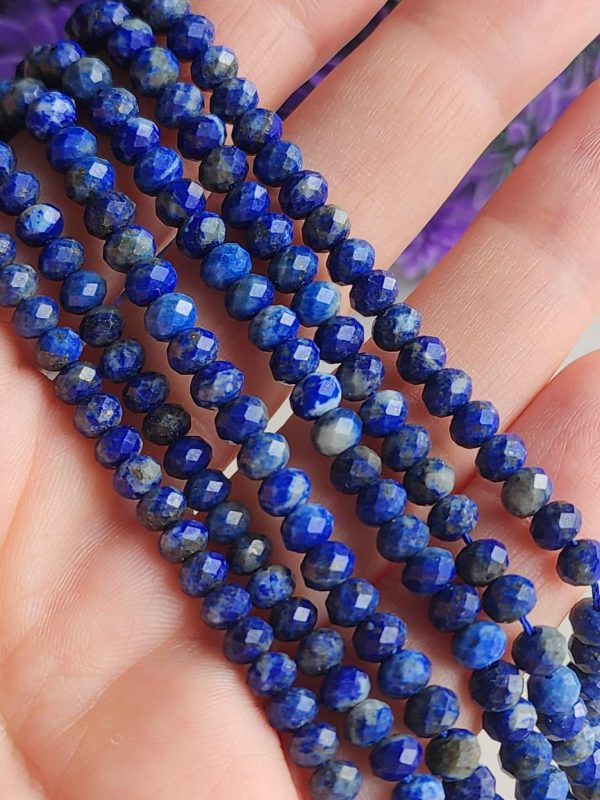 6 MM Faset Rondela Lapis Lazuli Taşı