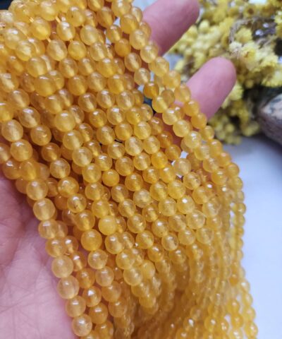 6 MM Faset Sitrin Ceyt Kuvars Taşı