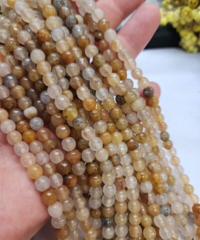 6 MM Faset Sitrin Ceyt Kuvars Taşı