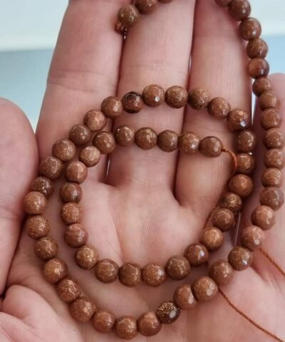6 Mm Fasetli Kahve Yildiz Dogal Tas 2