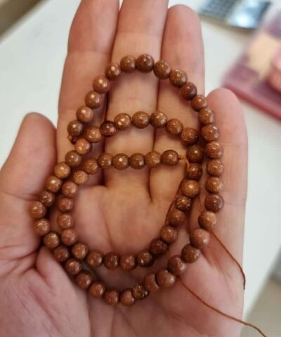 6 Mm Fasetli Kahve Yildiz Dogal Tas