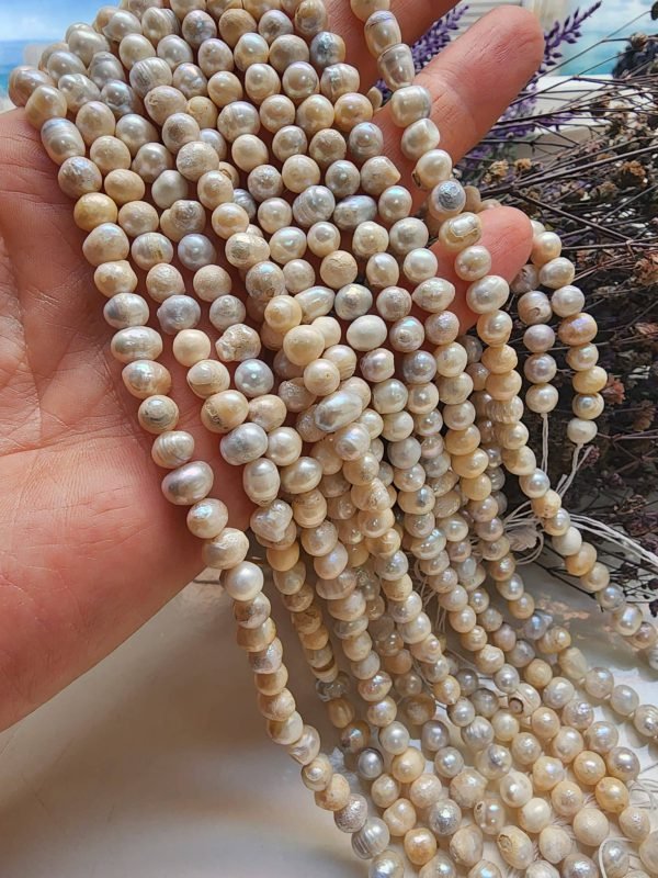 6 MM Ham Doğal Barok İnci