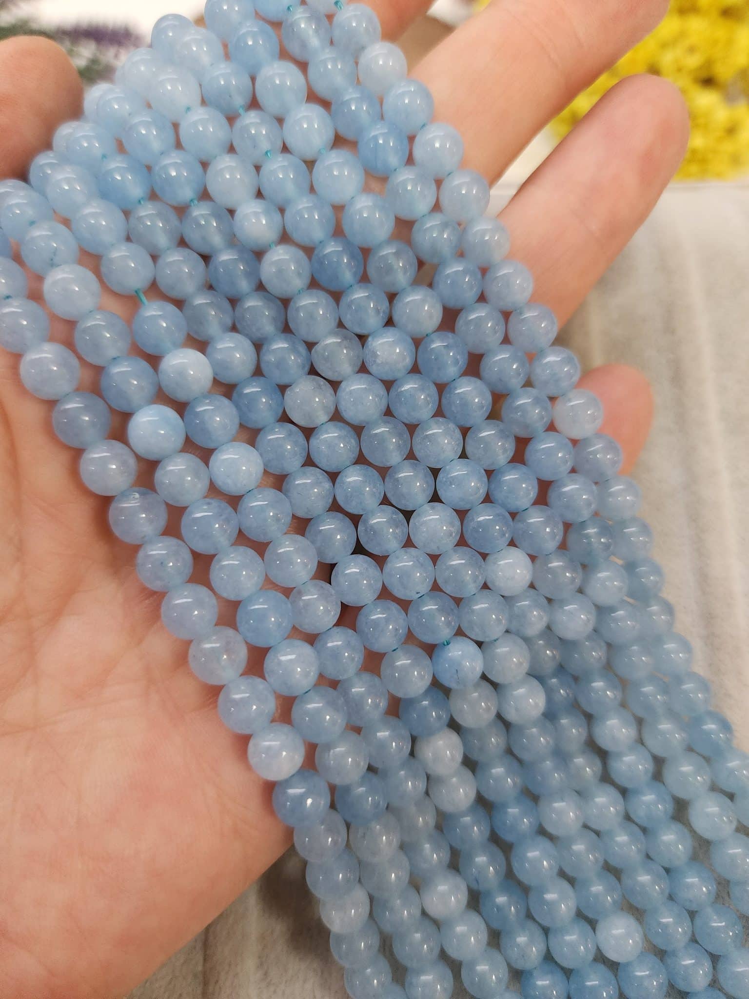 6 Mm Kalsedon Ceyt Kuvars Tasi