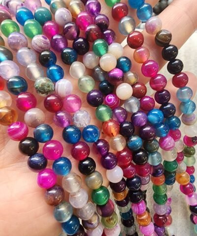 6 MM Küre Çakra Akik Taşı