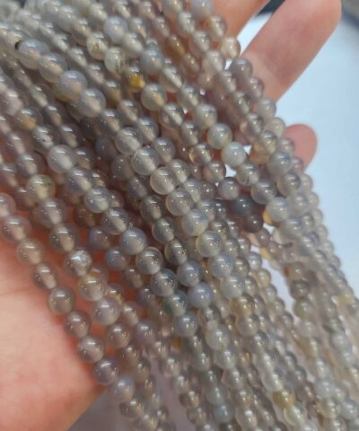 6 MM Küre Duman Akik Taşı