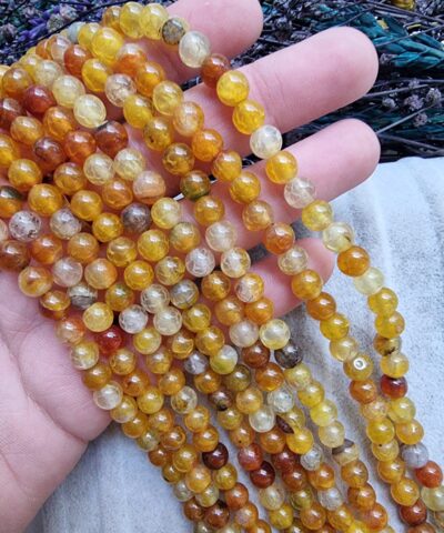 6 Mm Kure Yosunlu Akik Tasi