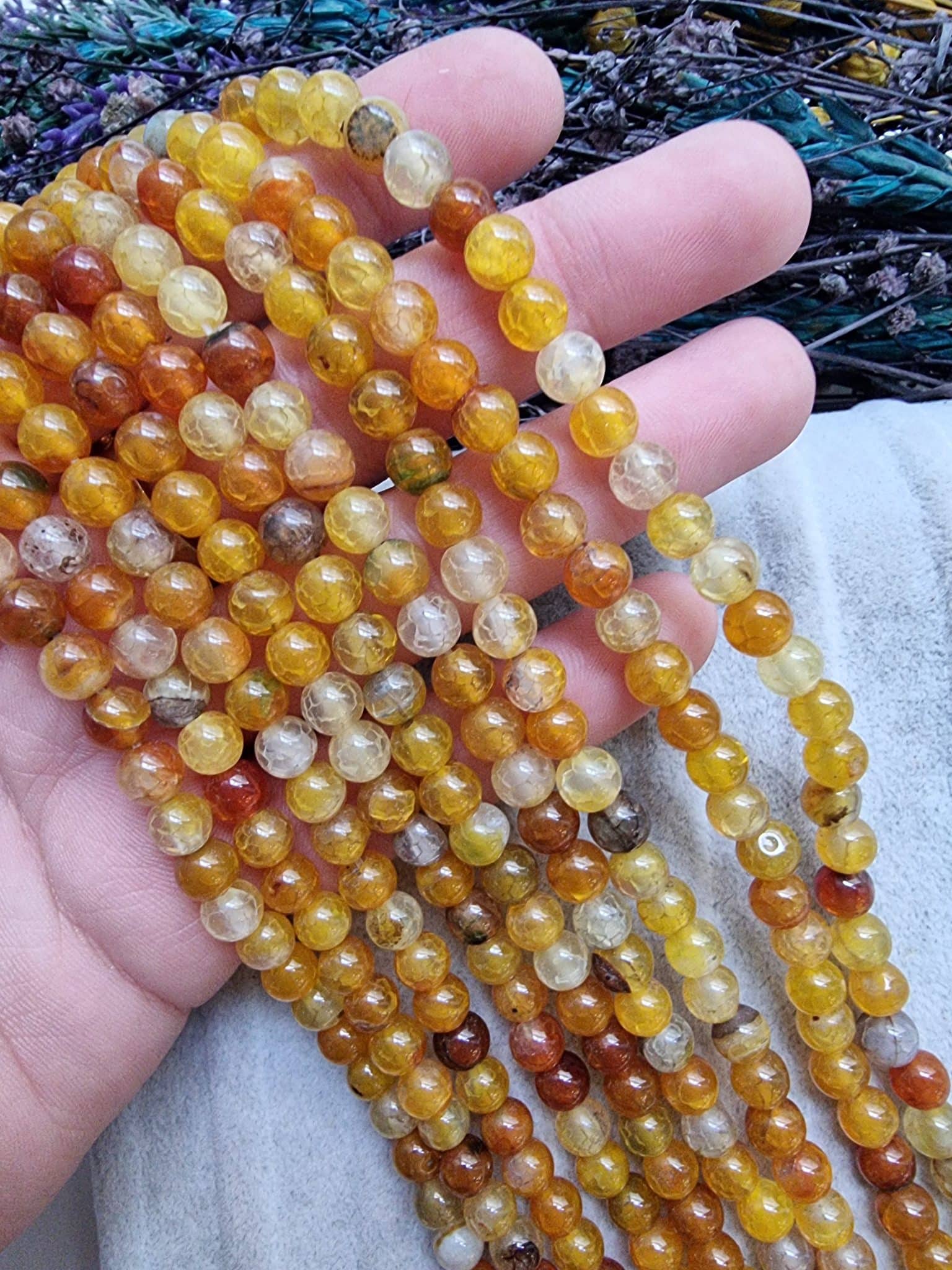 6 Mm Kure Yosunlu Akik Tasi