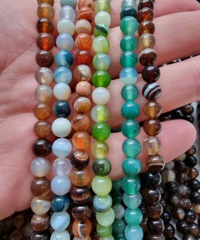 6 Mm Madagaskar Akik Dogal Tas Boncuk 2