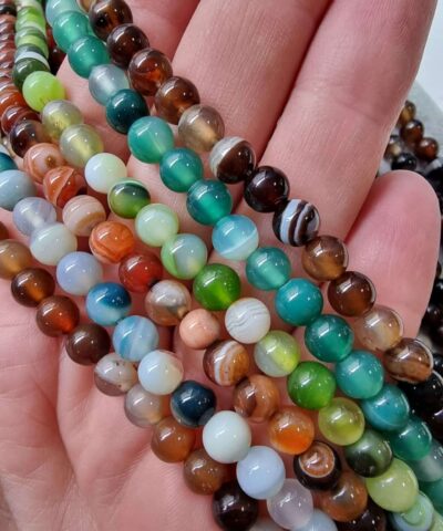 6 Mm Madagaskar Akik Dogal Tas Boncuk 3
