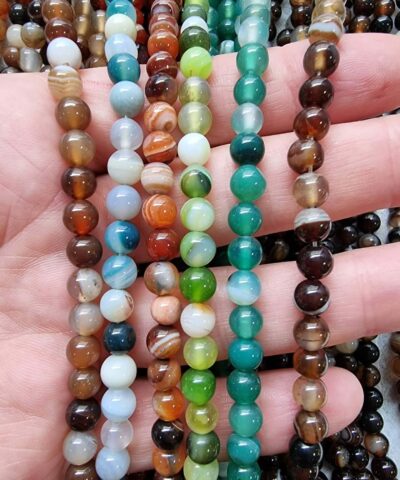 6 Mm Madagaskar Akik Dogal Tas Boncuk 4