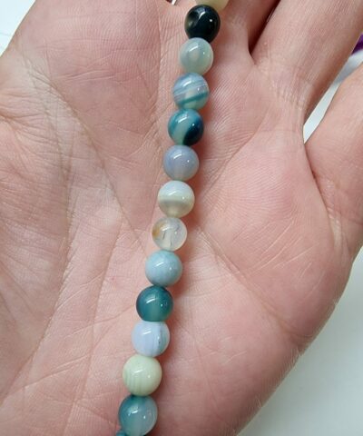 6 Mm Madagaskar Akik Dogal Tas Boncuk 505