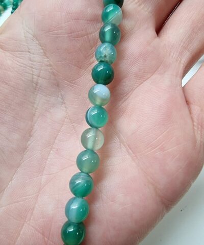 6 Mm Madagaskar Akik Dogal Tas Boncuk 506