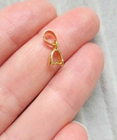 6 Mm Mengec Kolye Ucu Aparati Gold