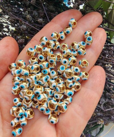 6 MM Nazar Gözlü Top Takı Aparatı - 502