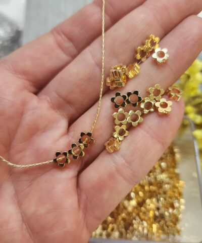 6 Mm Papatya Ara Taki Malzemesi Gold