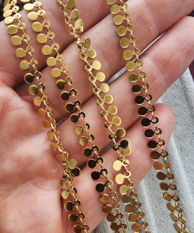 6 MM Pul Sallantılı Çelik Takı Zinciri - 501