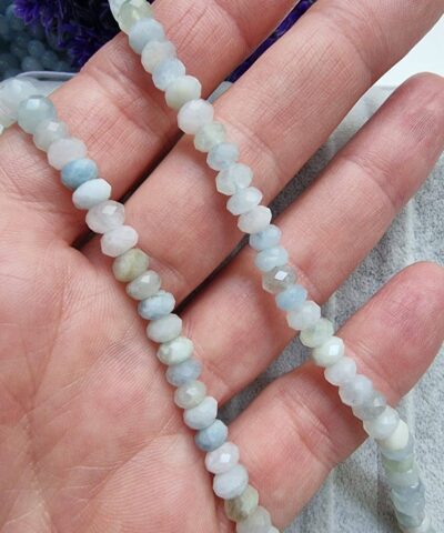 6 Mm Rondela Akuamarin Dogal Tas 2