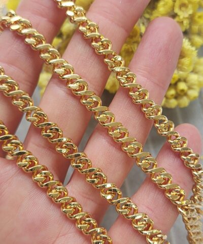 6 Mm Sonsuzluk Altin Kaplama Taki Zinciri