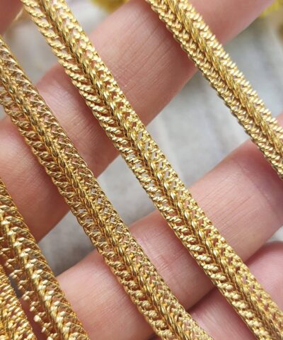 6 Mm Su Yolu Altin Kaplama Taki Zinciri