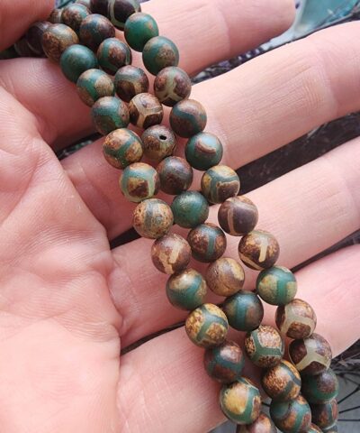6 MM Tibet Akik Taşı Doğal Boncuk - 506