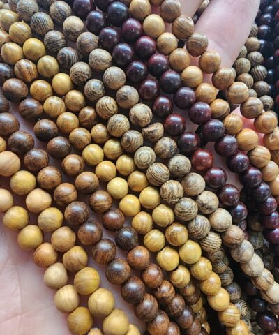 6 MM UD Ağacı Doğal Tahta Boncuk