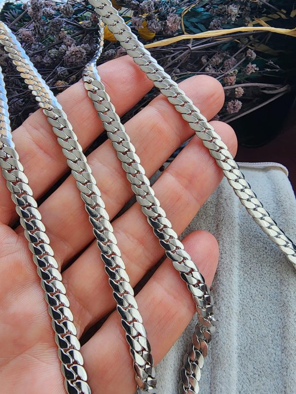 6 MM Yassı İtalyan Çelik Takı Zinciri