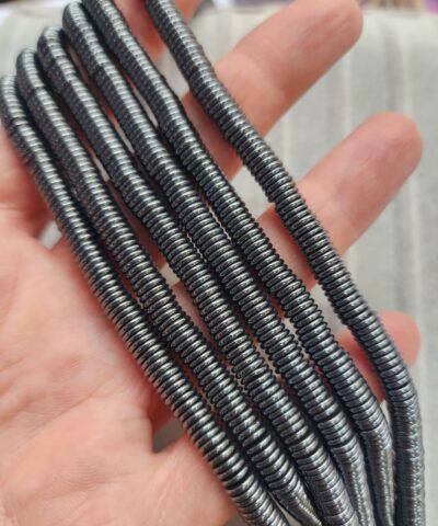 6x1 Mm Disk Hematit Dogal Tas Fume