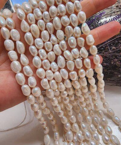 6x10 MM Ezik Doğal Şekilsiz İnci