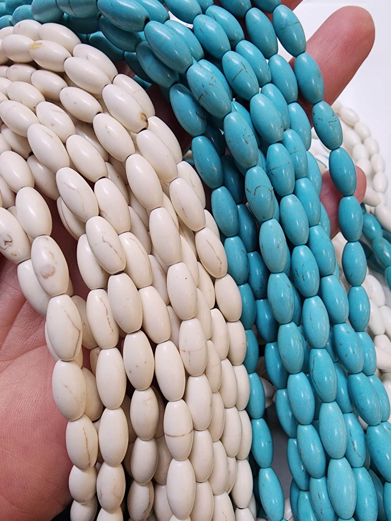 6x12 Mm Arpa Kesim Turkuaz Tasi