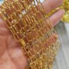 6x12 MM Ataç Altın Kaplama Takı Zinciri - Görsel 2