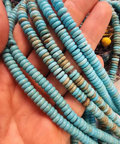 6x2 Mm Rondela Turkuaz Dogal Tas Aaa