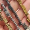 6x2 Mm Tila Cift Delikli Hematit Dogal Tas