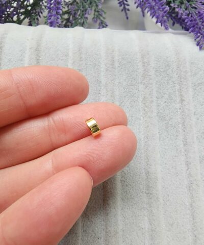 6x3 Mm Ara Halka Taki Malzemesi Gold