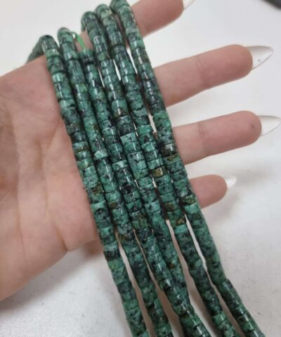6x3 Mm Rondela Afrika Turkuaz Tasi