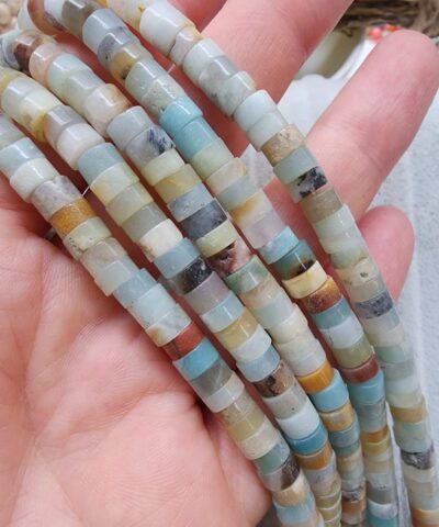 6x3 Mm Rondela Amazonit Tasi
