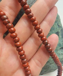 6x3 MM Rondela Kırmızı Jasper Taşı