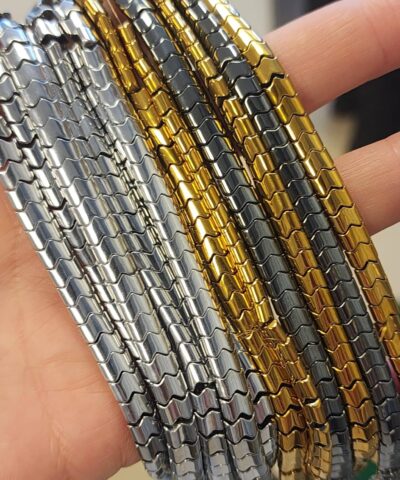 6x4 Mm Yassi Yilan Hematit Dogal Tas