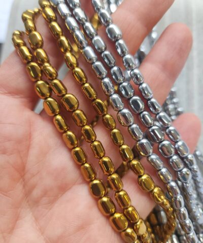 6x7 Mm Ezik Arpa Hematit Dogal Tas