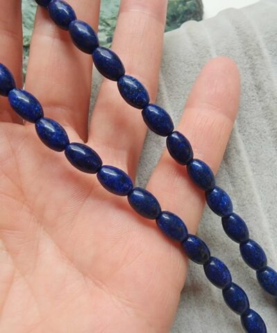 6x8 MM Arpa Mavi Kuvars Doğal Taş