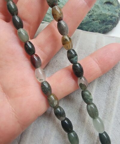 6x8 MM Arpa Yosun Akik Doğal Taş