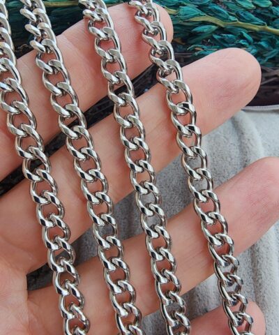 6x8 MM Oval Halka Çelik Takı Zinciri