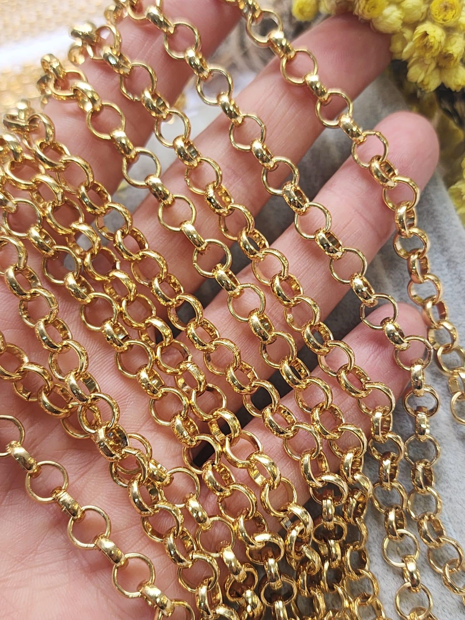 7 Mm Doc Altin Kaplama Taki Zinciri 2