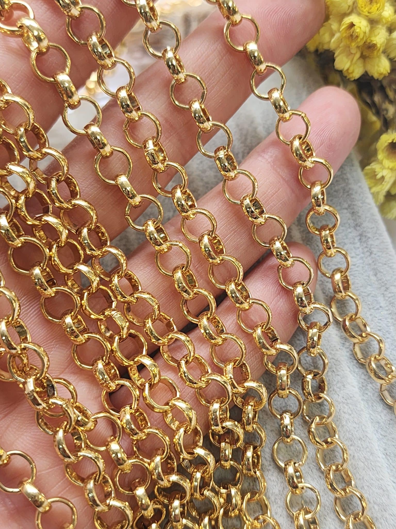 7 Mm Doc Altin Kaplama Taki Zinciri