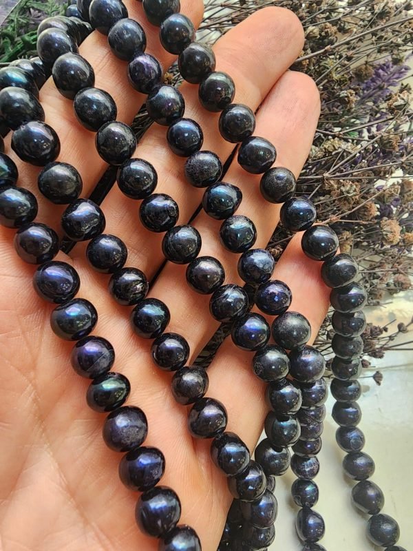 7 MM Premium Küre Siyah Barok İnci