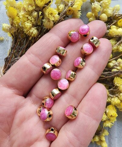 7 MM Pembe Sedef Mineli Oval Ara Aparatı